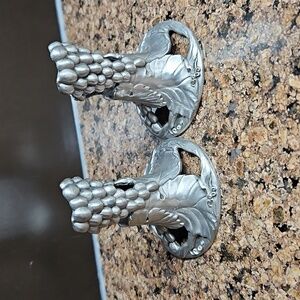 Seagull Pewter Candle Holders - Pair- Vintage